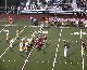 Football Bounces On Goal Post