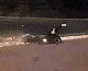 Motorcycle Rider Rolls Down The Road