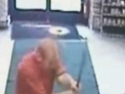 Bald Man Trashing Convenience Store