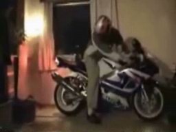 Indoor Motorcycle Burnout