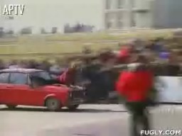 News Crew Gets Hit