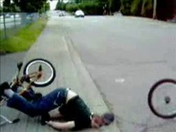 Parking Lot Bike Face Plant