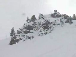Skiier Cliff Fall
